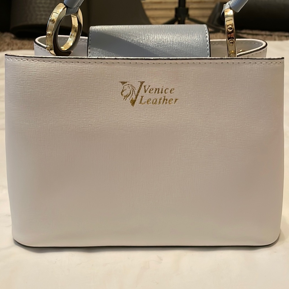 Cute white and blue tote